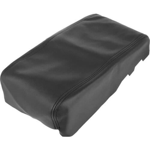 Center Console Armrest Cover Pad Replacement Microfiber Leather for Dodge Charger 2008-2010 Car Accessories,Black