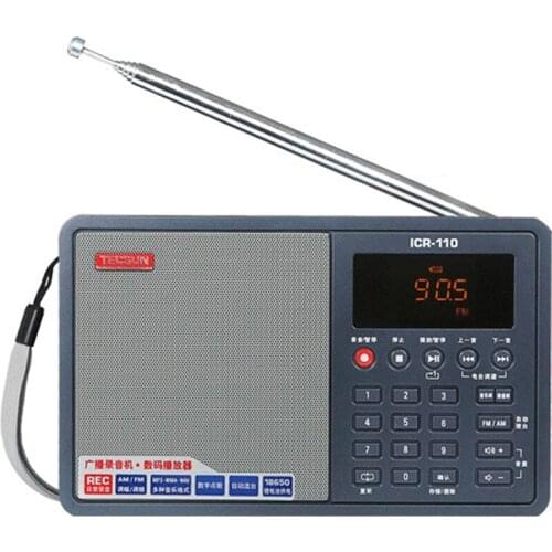 New ICR-110 FM/AM Radio TF Card MP3 Player Recorder Radio Portable Radio Receiver