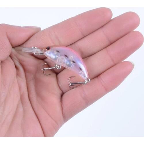 New Arrival 1pcs Fishing Lures 5 Colors Minnow bait Artificial Plastic Hard Baits 5cm 4g Crankbait Hooks Wobblers Fishing Tackle