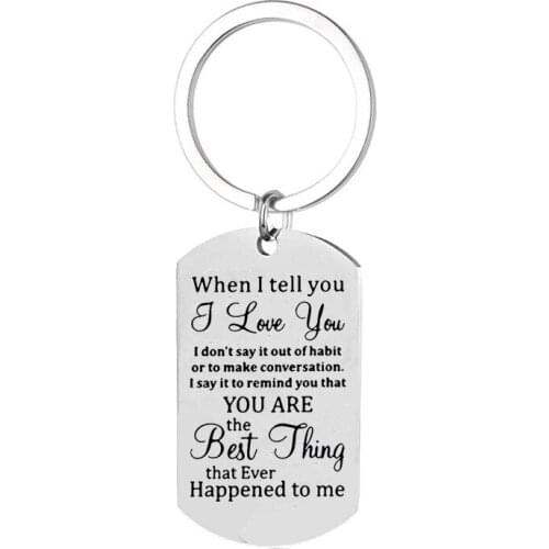 Gift For Boyfriend Letter Keychain Small Love Gift for Girlfriend Husband Wife Present Valentines Day Gift