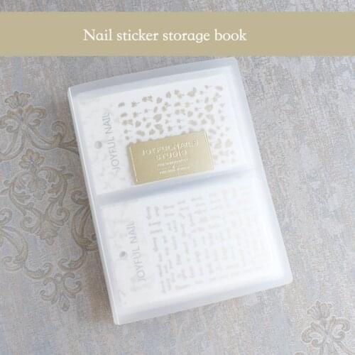 80 Slots translucent Nail Sticker Storage Book nails decals holder Easy Photo Album nail art supplies nails accessories tools
