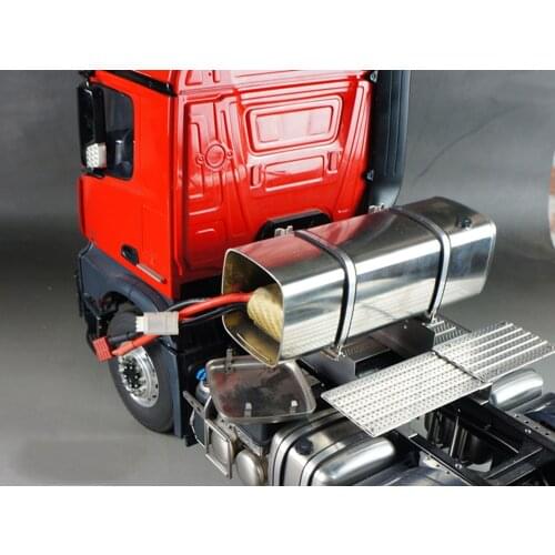 Frame Fuel Tank & Working Pedal Set For 1/14 Rc Truck Tamiya Scania R620 Benz Actros 3363 MAN TGX VOLVO FH16 Tractor Trailer