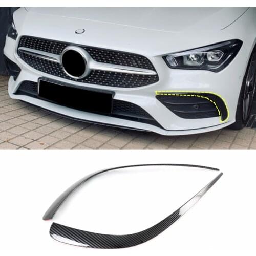 Car Front Bumper Splitter For Mercedes Benz CLA class W118 C118 2019-2020 CLA250 CLA180 CLA200 Front Canards