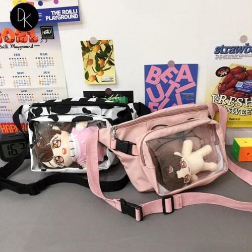 Mini Removable PVC Crossbody Bags for Women Cute Transparent Small Clear Ita Bag Solid Colors Womens Shoulder Purse for Phone