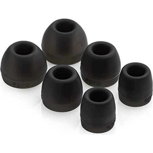 3 Pairs of ePro EP00 3.7mm Patented Horn-Shaped Replacement Silicone Eartips for in-Ear Earphones/IEMs(Simple Package)