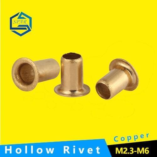 Tubular Rivets Through Hole Rivets Hollow Grommets Double-sided Circuit Board PCB Hollow Rivet GB876 M2.3/M2.5/M3/3.5/M4/M5/M6