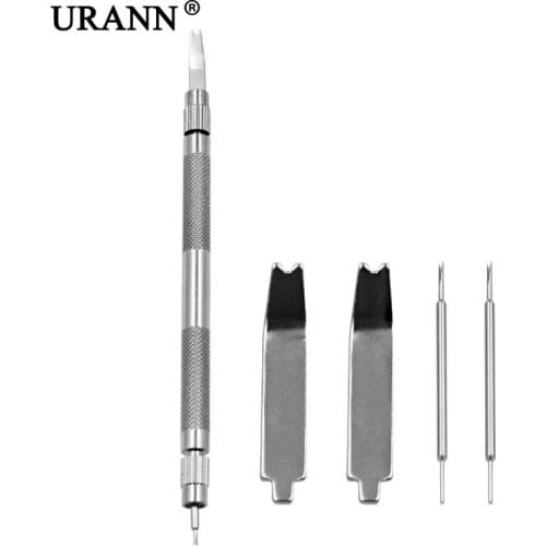 URANN 5Pcs/set Metal Adjustable Watch Band Bracelet Link Remover Pin Wrist Strap Repair Tool Watch Repair Removal Tool