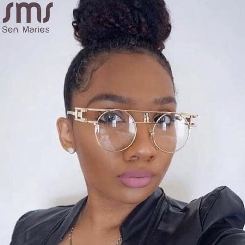 Vintage Round Sunglasses 2021 Women Men Small Shades Glasses Luxury Brand Designer Sun Glasses Eyewear Steampunk Retro UV400