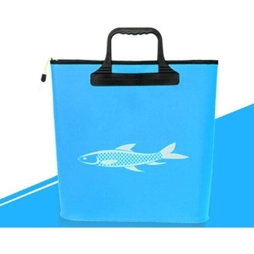 Waterproof Fishing Bag Fishing Tackle Bag EVA Collapsible Sink Car Wash Bucket Outdoor Sport Fishing Bucket Convenient Pouch