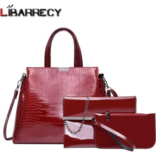 Composite Bags Design Crocodile Pattern Womens Handbag Luxury Shoulder Bag High Quality Leather Fashion Ladies Messenger Bags