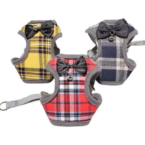 Dog Harness Vest Outdoor Pet Lead Dog Leash Set Chest Strap Chihuahua Yorkshire Pomeranian Maltese Poodle Schnauzer Pug Costume