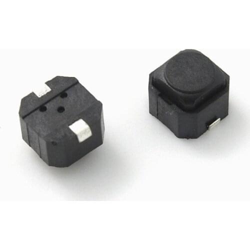 100PCS 6X6x5mm 2PIN silent smd TACT push button switch Micro key power tactile switches 6x6x5 6*6*5MM Light touch mute