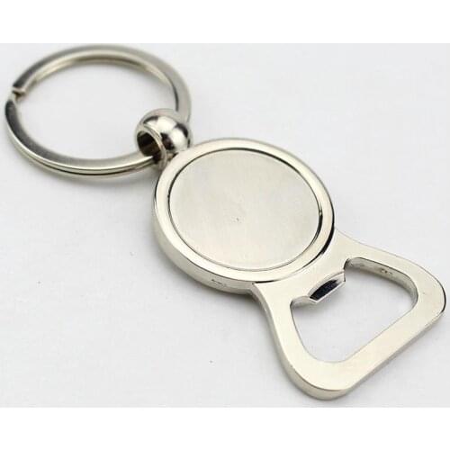 100pcs Metal Keyring Bottle Opener Custom Logo Printed Corporate Promotional Gift Personalized Keychain Key Holder Souvenir