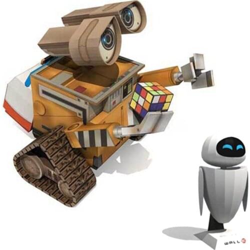 Disney WALL E 3D Paper Mold Wall Hanging Decoration Origami Model DIY Handmade Creative Cartoon Anime Figure Wall-e Assemble Toy