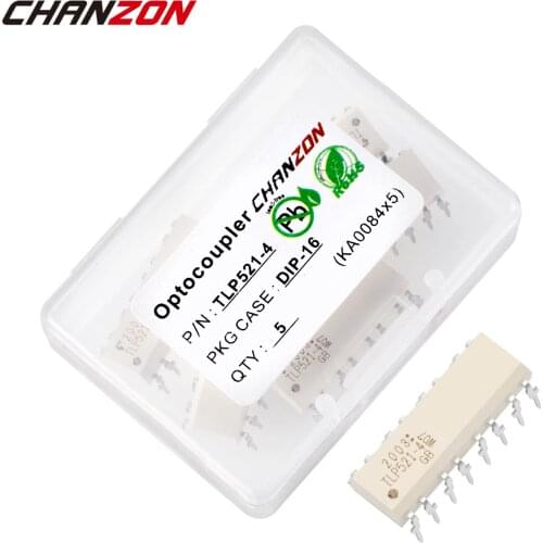 5PSC/LOT TLP521 521 OPTOCOUPLER DIP-16 DIP16 HIGH DENSITY MOUNTING PHOTOTRANSISTOR OPTICALLY NEW AND ORIGINAL CHANZON