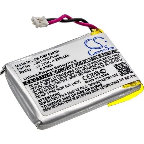 CS 250mAh / 0.93Wh battery for Garmin Forerunner 620 361-00076-00