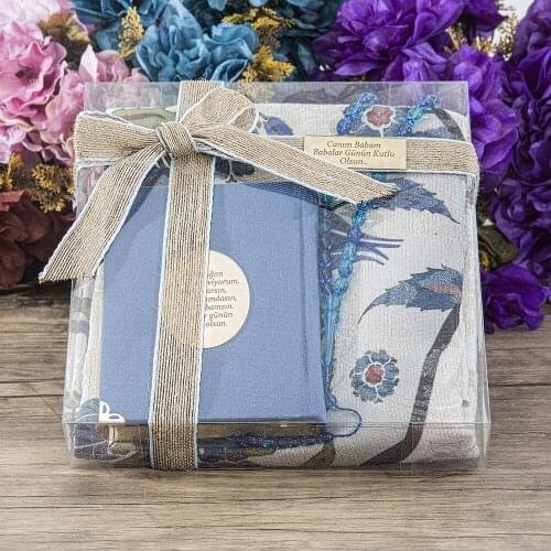 Velvet Covered Quran, Gift Rosary 33 Pieces, Prayer Rug, Kraft Bag Set & Free Shipping FREE SHİPPİNG