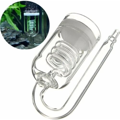 Special Design Co2 Aquarium Glass Diffuser Dioxide Glass Reactor Ceramic Disk Co2 Diffuser For 60~300l Plants Tank Moss