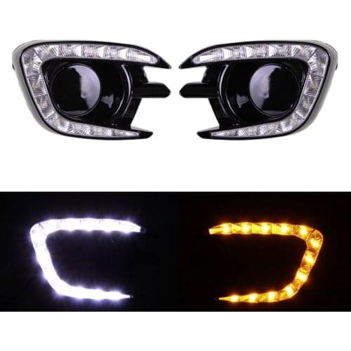 For Mitsubishi Pajero Sport Montero Sport 2013 2014 2015 Daytime Running Lights Fog Lamp Cover 12V Abs Led Drl