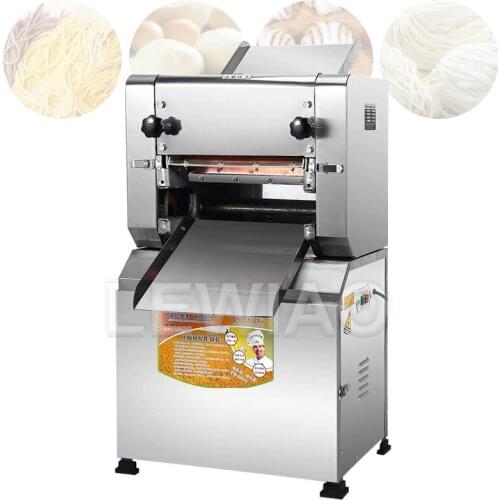 Electric Stainless Steel Pasta Maker Automatic Noodle Pressing Machine Commercial Spaghetti Dough Cutter Dumpling Roller Machine