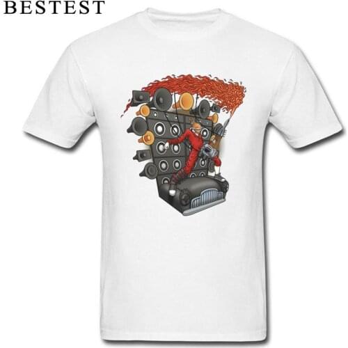 Unique Mens T-Shirt Doof Metal Punk T Shirt 2019 Men Cotton White Tshirt Crazy Mad Max Tees Moto Biker Racer Car Print Tops Swag