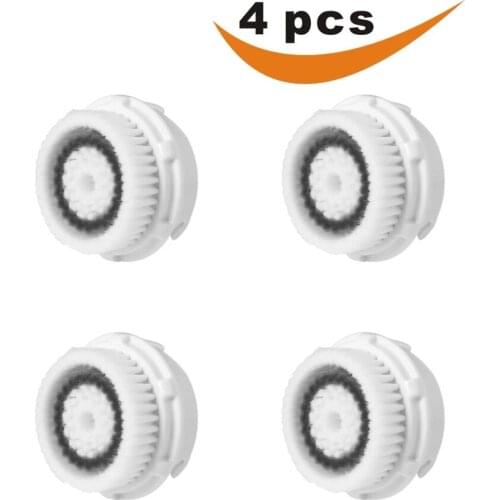 4PC Facial Ultrasonic Cleansing Brush Head Cleaner Sonic Replacement Cleaner Facial Replacement Heads