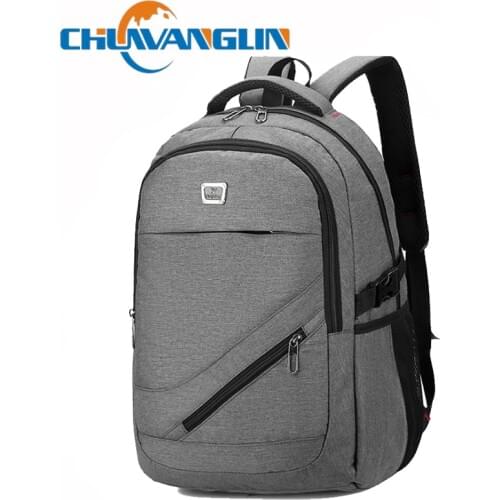 Chuwanglin Fashion man laptop backpack usb charging computer backpacks casual style bags large male business travel bag backpack
