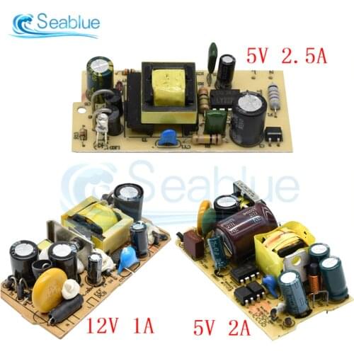 AC-DC 12V 1A 5V 2A 2.5A Switching Power Supply Module Bare Circuit 110V 220V to 12V 5V Board TL431 Regulator For Replace/Repair