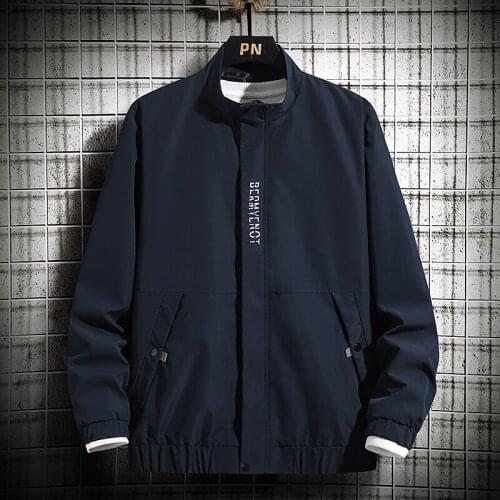 5XL Men Jacket Male Fashion Autumn Mens Jacket Coat Male Sports Windbreaker Outwear Spring Yong Students Clothing For Man