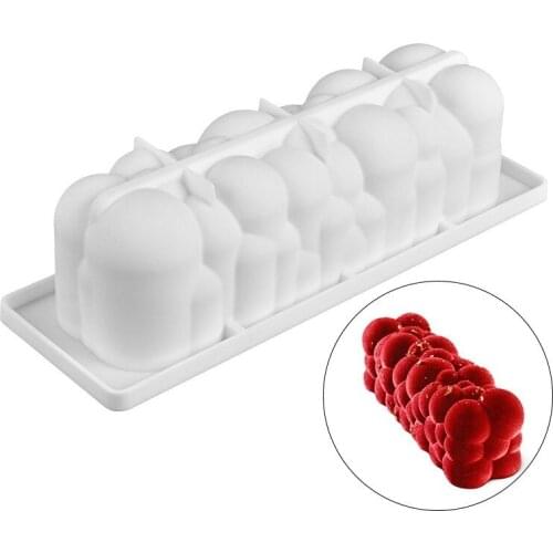 New 3D cloud series silicone mold art cake mold DIY homemade baking tool bubble spiral dessert mold