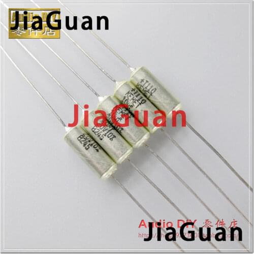 20PCS NEW KEMET T110 10uF/20V 10% 4.5x12.5mm 10UF 20V Axial gold sealed tantalum electrolytic capacitor 20v10uf T110B106K020AS