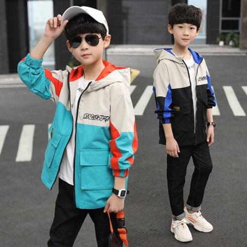 Hot Sale Spring Autumn Boy Coat Jackets Overcoat Top Kids Teenage Gift Children Clothes Gift Formal School High Quality
