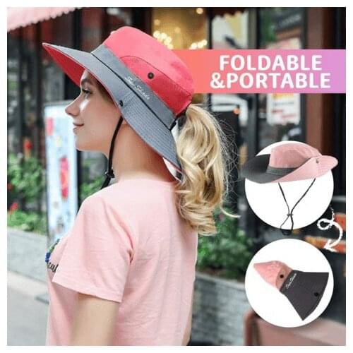 Waterproof Bucket Hat Summer Men Women Hat Outdoor UV Protection Wide Brim Safari Hunting Hiking Fishing Sun Hat
