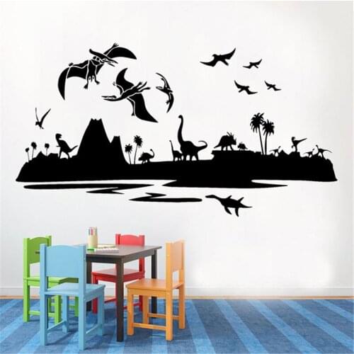 Jurassic Park World Dinosaur Childrens Room Decoration Vinyl Art Decor Home Decor Poster Removable Cartoon Wall Sticker