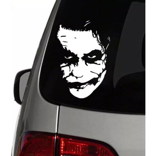 Lovely Car Sticker Joker Face Decal Motorcycle Bumper Windshield Car Styling KK PVC 20cm X 14cm