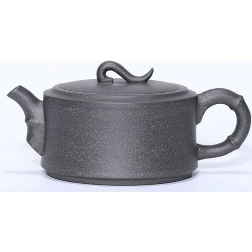 Yixing recommended authentic handmade undressed ore its mud bamboo pot teapot tea kungfu tea set gift