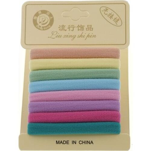 4.3cm Tie Gum Rubber Elastic hair Band women hair rubber Girls Headbands hair Holders women hair Accessories Headwear 8pcs/Lot