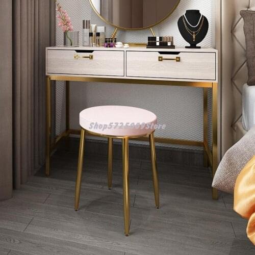 Nordic ins chair net red makeup chair simple desk chair dressing chair dining chair home restaurant shoe changing chair stool