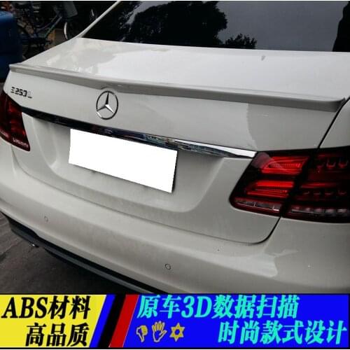 For Mercedes - Benz W212 E320LE260LE300LE63 spoiler ABS Material Car Rear Wing Primer Color spoiler for 2008-2015 W212 4 doors