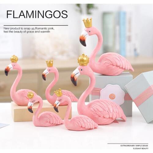Resin Flamingo Statue Flamingo ornament birthday gift Valentines Day Gift Flamingo decorations