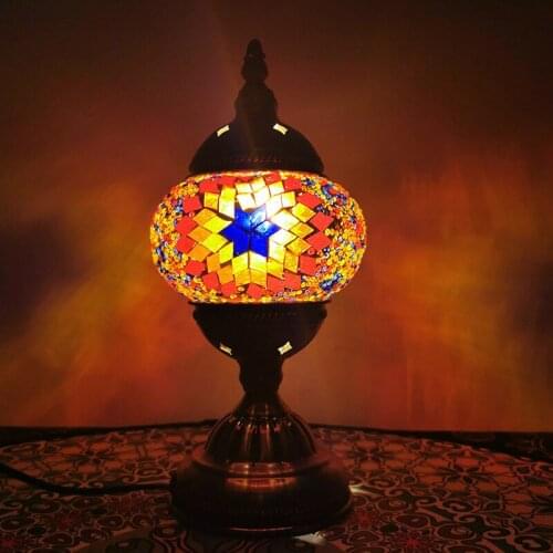 LED decorative table lamp retro Turkish bedroom living room restaurant hotel lamp homestay bar handmade night light