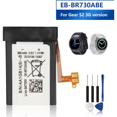 Samsung Original EB-BR730ABE Battery For Samsung Gear S2 3G R730 SM-R730A SM-R730V R600 R730S R730T SM-R735 SM-R735T SM-R735V