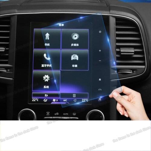 Lsrtw2017 car GPS navigation screen protective toughened film for renault koleos 2016 2017 2018 2019 renault Samsung QM6