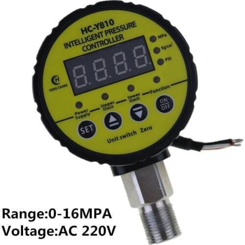 0-16Mpa AC 220V Hydraulic Air Compressor Digital Pressure Switch M20 x 1.5
