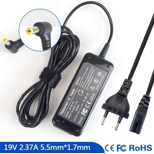 19V 2.37A Notebook Ac Adapter Charger for Acer Aspire E5-522 E5-532 E5-532T E5-421 R3-431T ES1-711-P1UV F5-572 F5-573 F5-573T