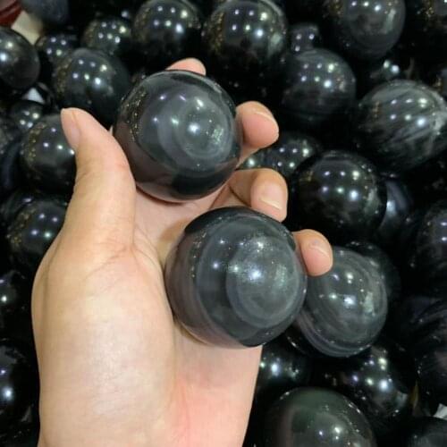 2pcs nice Natural rainbow obsidian crystal gemstone balls collectors meditation reiki healing chakra wholesale