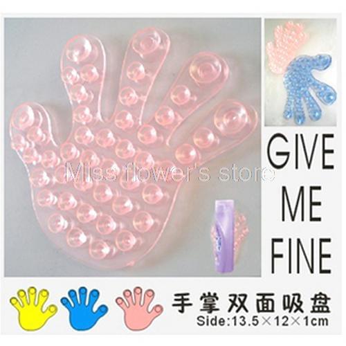 5Pcs/Lot Small Palm Hand Shape Bathroom Sticker Super Magic Feet Sucker Suction Oversized
