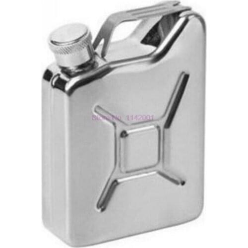 50pcs 5oz Oil Liquor Hip Flask Creative Stainless Steel Wine Pot Fuel Petrol Gasoline Can
