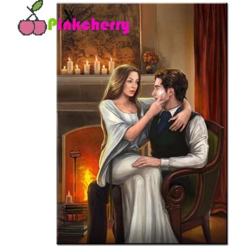 Young lovers diamond painting 5d diamond mosaic cross stitch embroidery full round drill Romantic Couple Lover Gift,k959