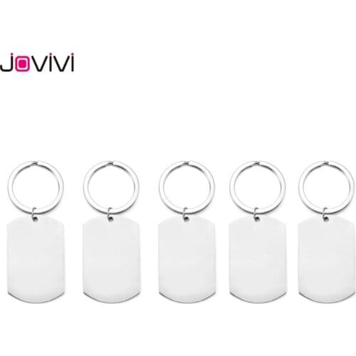 JOVIVI Mens Military Army Stainless Steel Key Chains Dog Tag Keychain Key Ring Jewelry Fathers Day Birthday Gift Wholesale